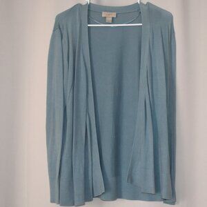 Loft Outlet Light Blue Open-Front Cardigan